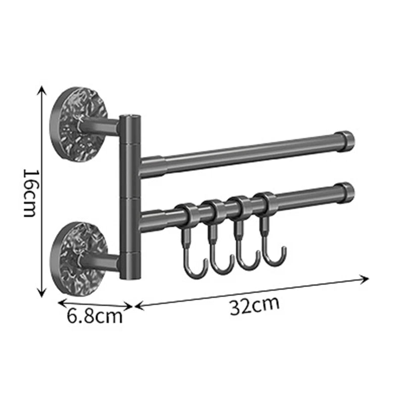 180° Rotatable Self-Adhesive Towel Holder