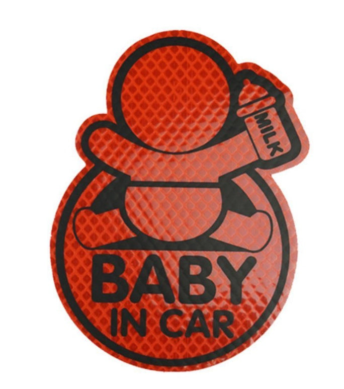 Baby in Car Safety Sticker - High-Visibility Body Decal