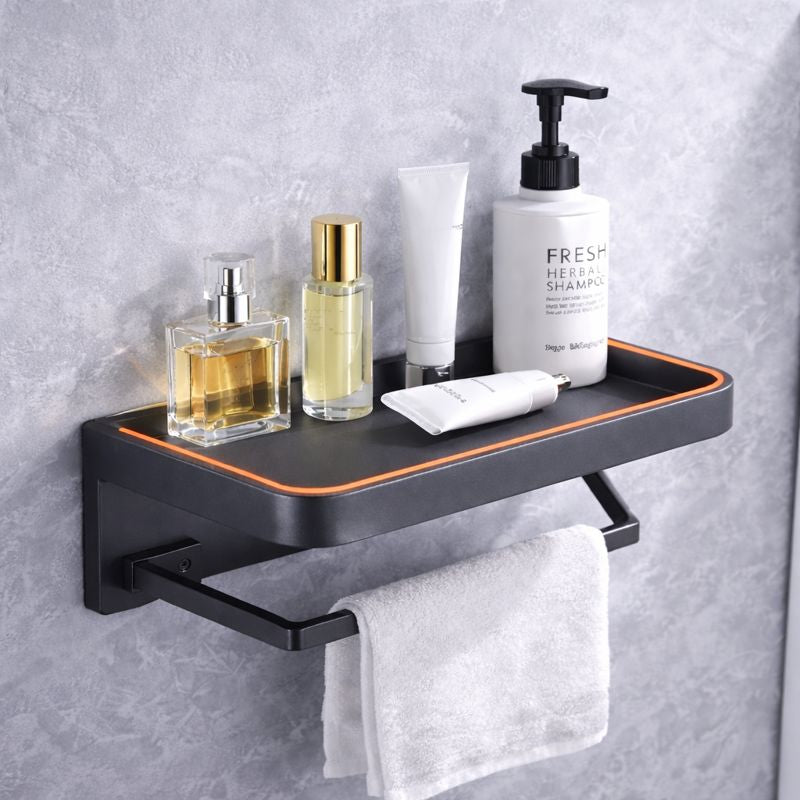 Wall-Mounted Paper Holder with Storage Shelf