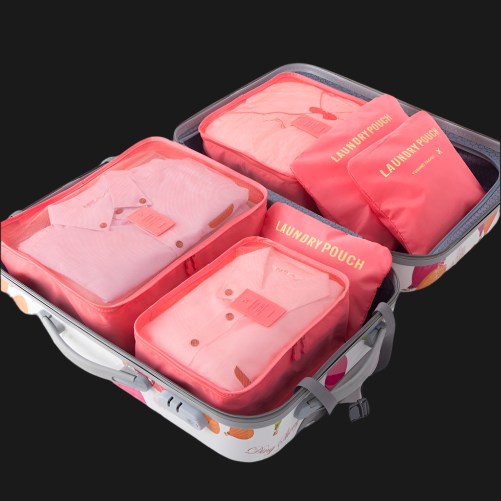 AeroVault Packing Cube Set — 6-Piece Travel Organizer System