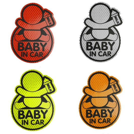 Baby in Car Safety Sticker - High-Visibility Body Decal
