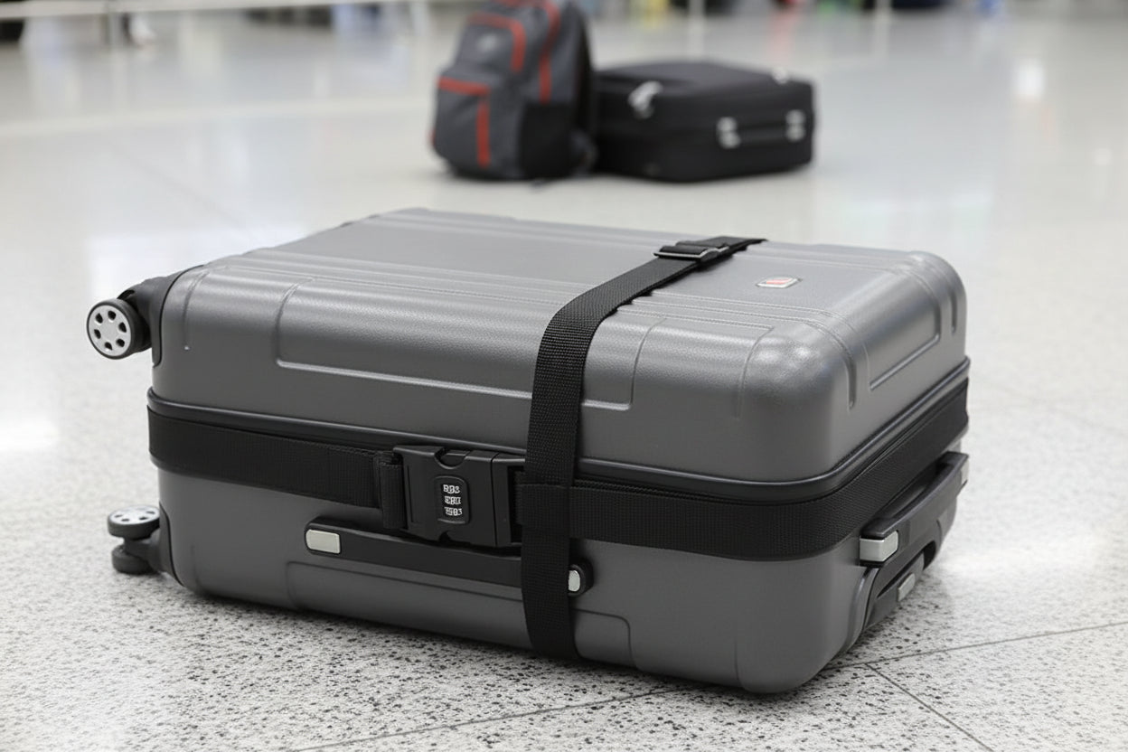 Adjustable Luggage Strap with Lock