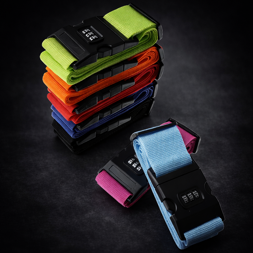 Adjustable Luggage Strap with Lock