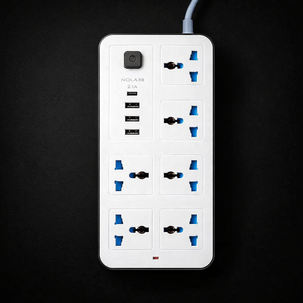 Universal Travel Power Hub with USB-C