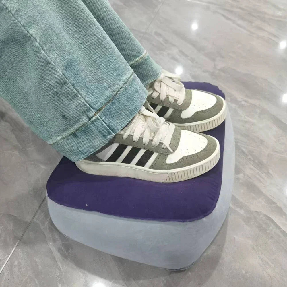 Inflatable Travel Footrest Pillow