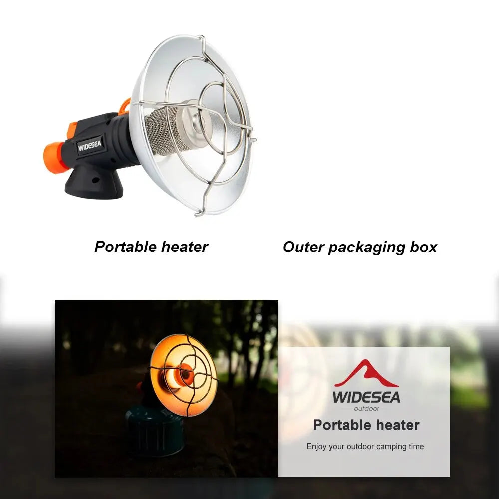 Portable Stainless Steel Camping Heater with Ignition