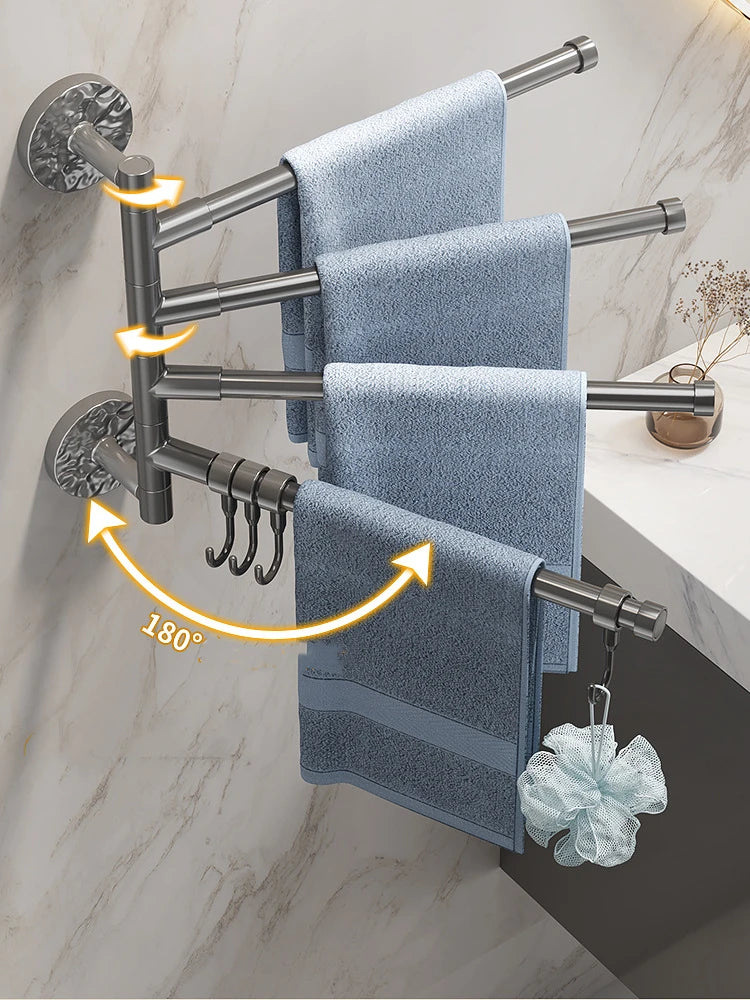 180° Rotatable Self-Adhesive Towel Holder