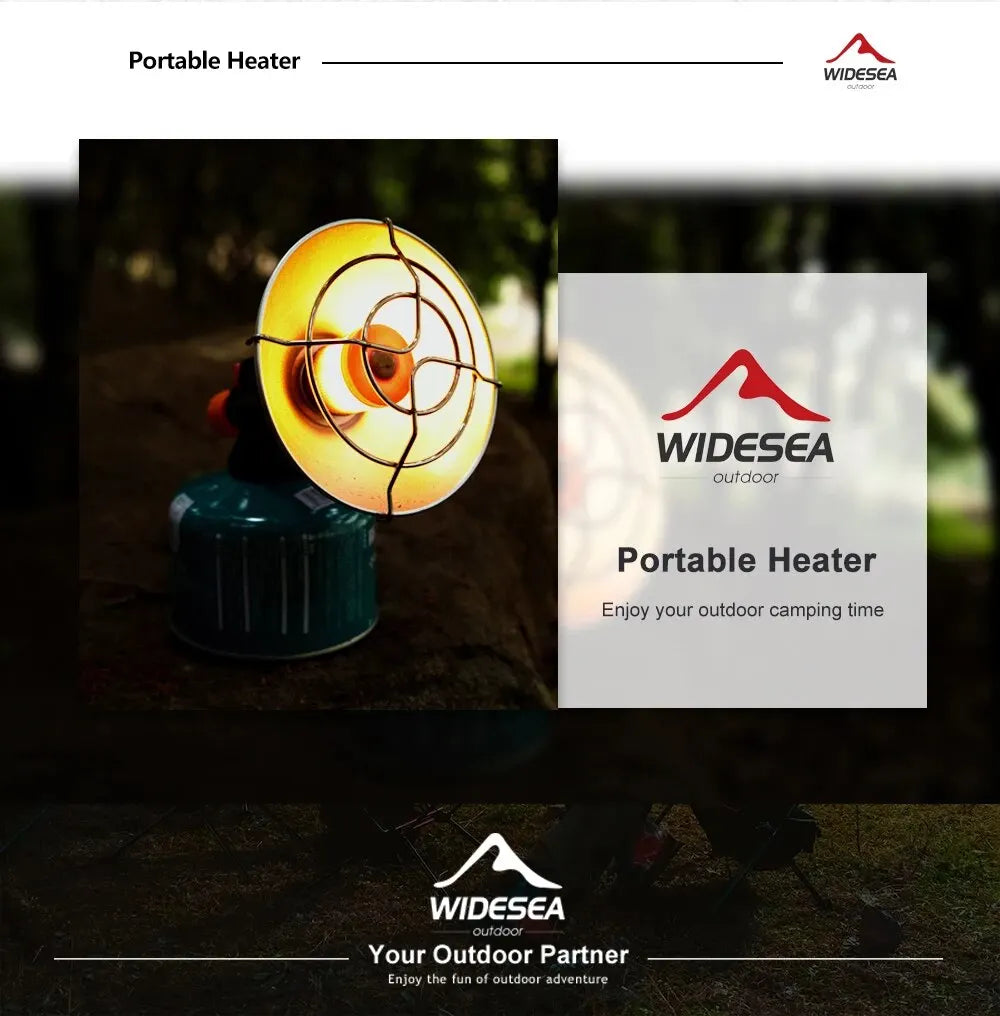 Portable Stainless Steel Camping Heater with Ignition