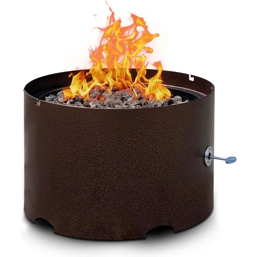 Portable Gas Fire Pit with Stainless Steel Burner