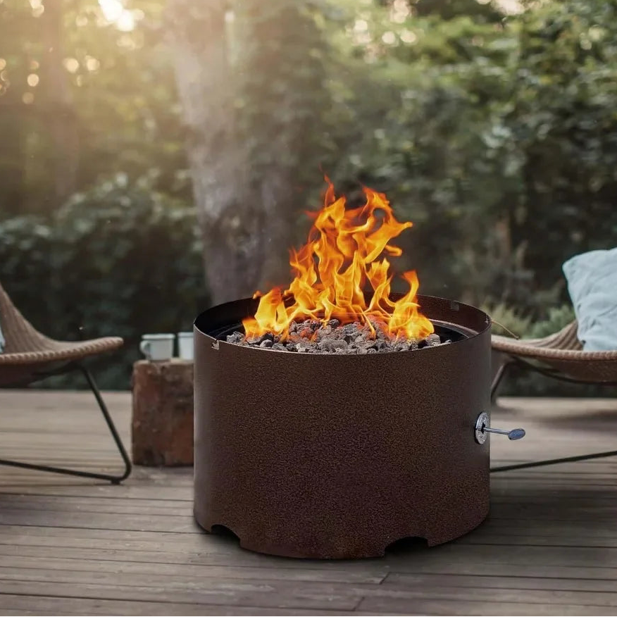 Portable Gas Fire Pit with Stainless Steel Burner