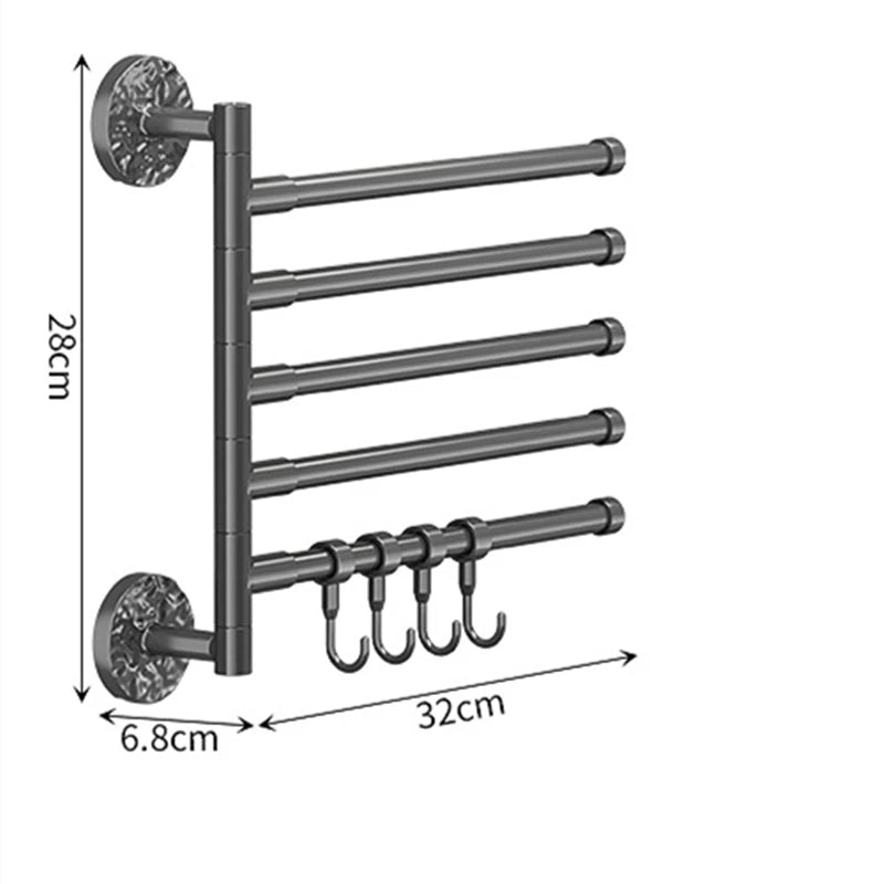 180° Rotatable Self-Adhesive Towel Holder