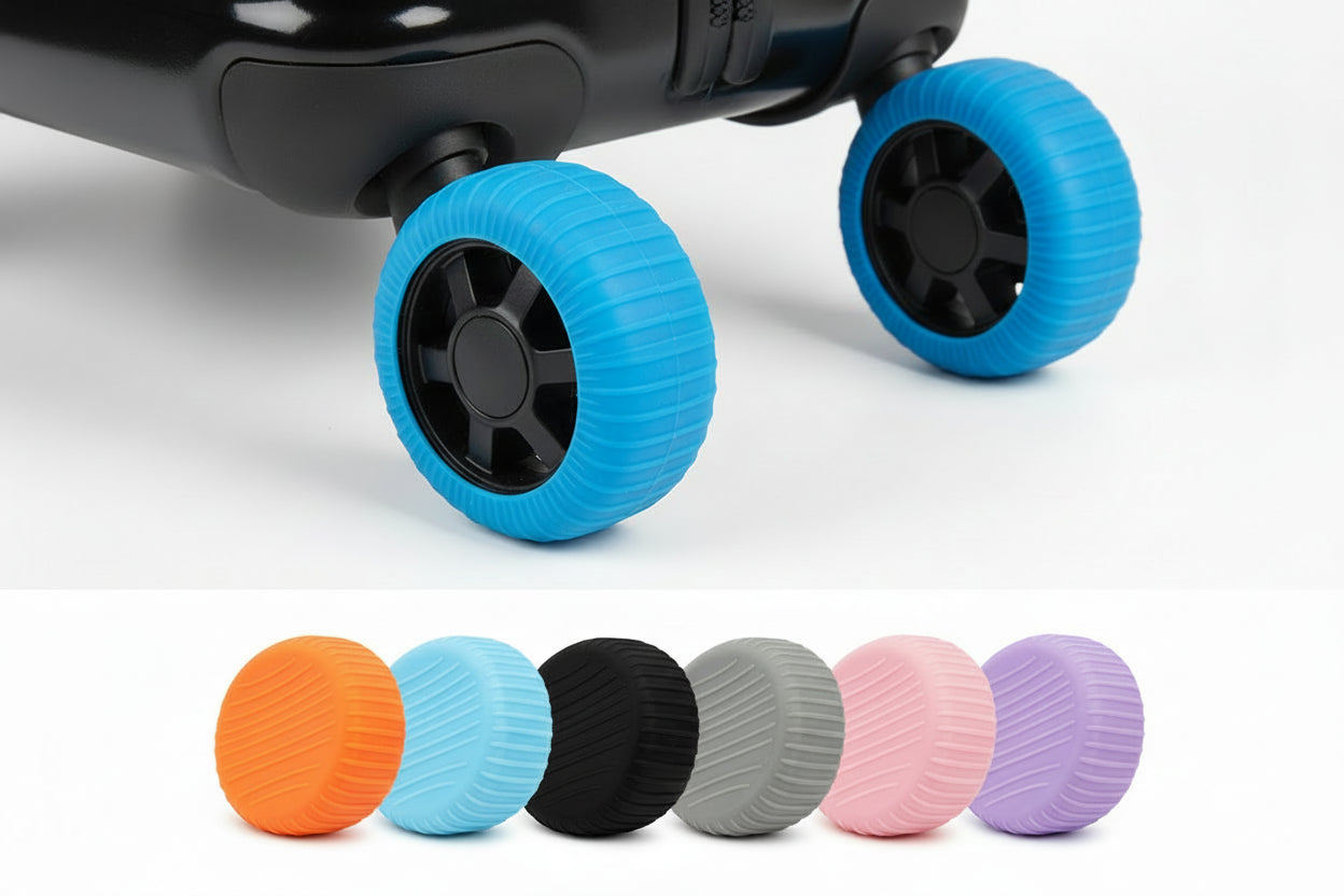 ColorPop Wheel Covers – Protect & Style Your Luggage (8 packs)