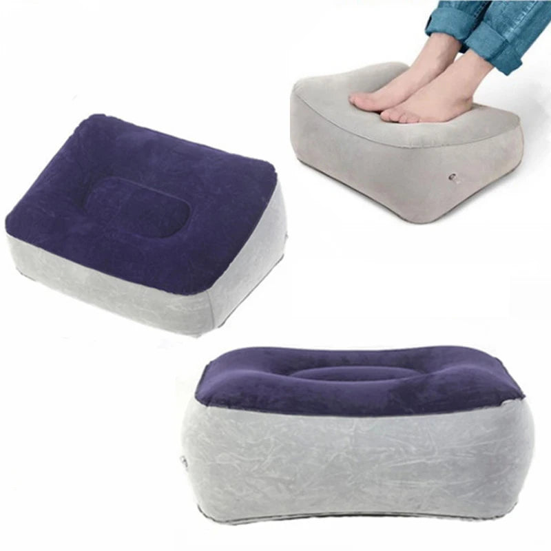Inflatable Travel Footrest Pillow
