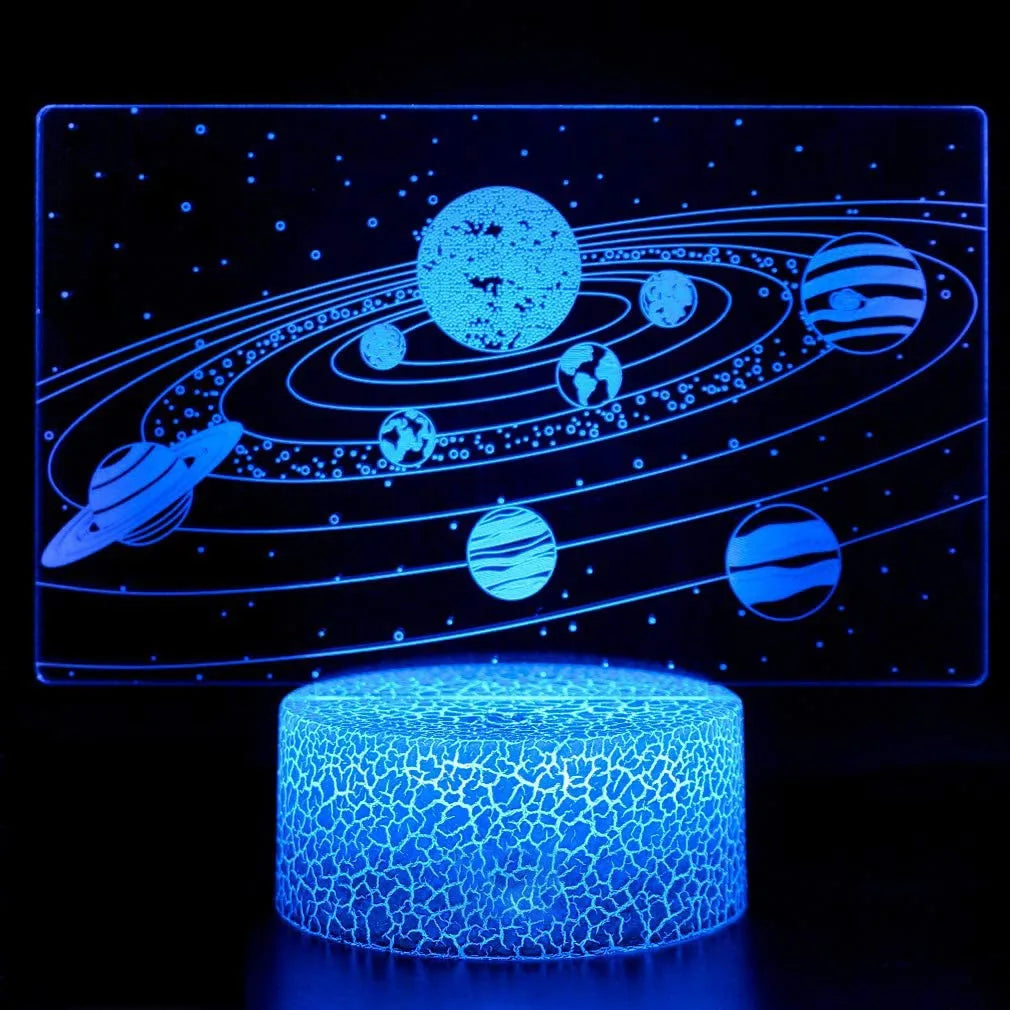 3D Solar System LED Night Light