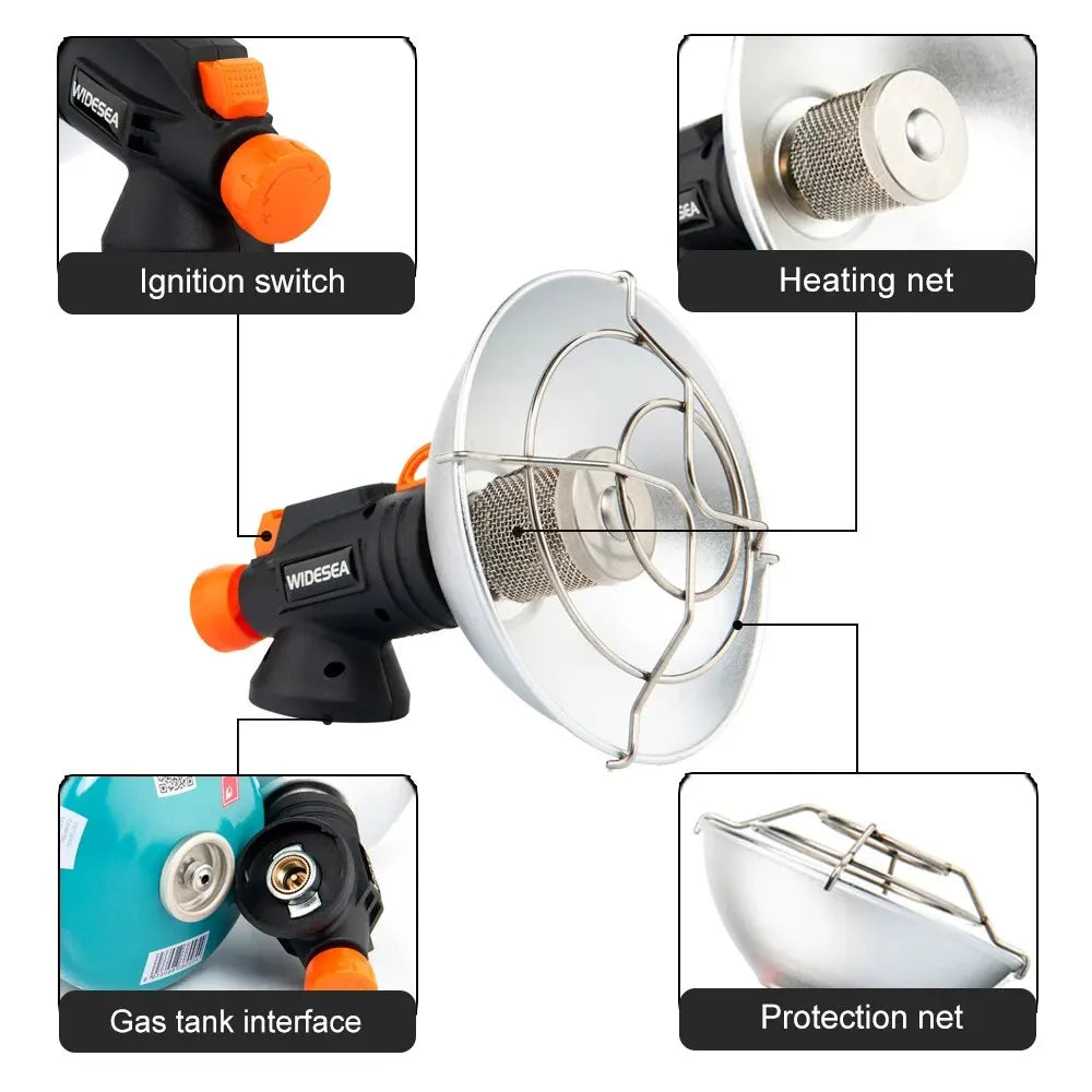 Portable Stainless Steel Camping Heater with Ignition