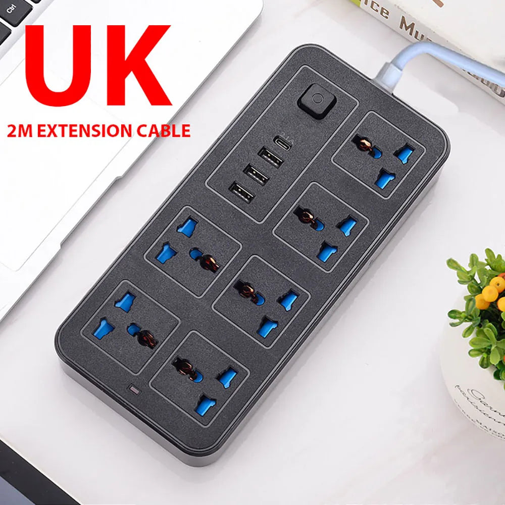Universal Travel Power Hub with USB-C