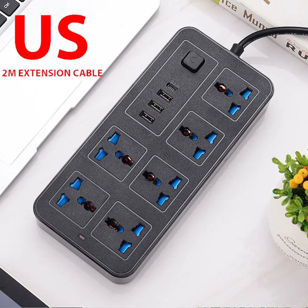 Universal Travel Power Hub with USB-C