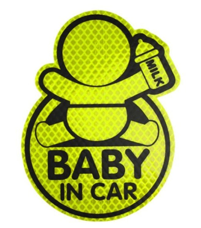 Baby in Car Safety Sticker - High-Visibility Body Decal
