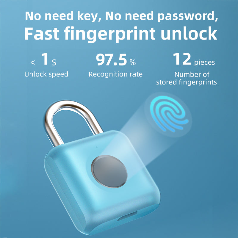 Mini Biometric Fingerprint Padlock